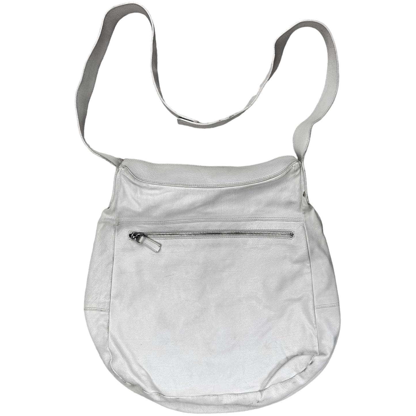 Jil Sander Snapped Strap Leather Flap Bag