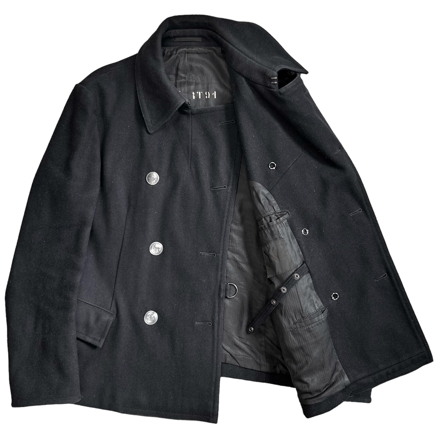 Y‘s Yohji Yamamoto Double Breasted Sailor Wool Jacket