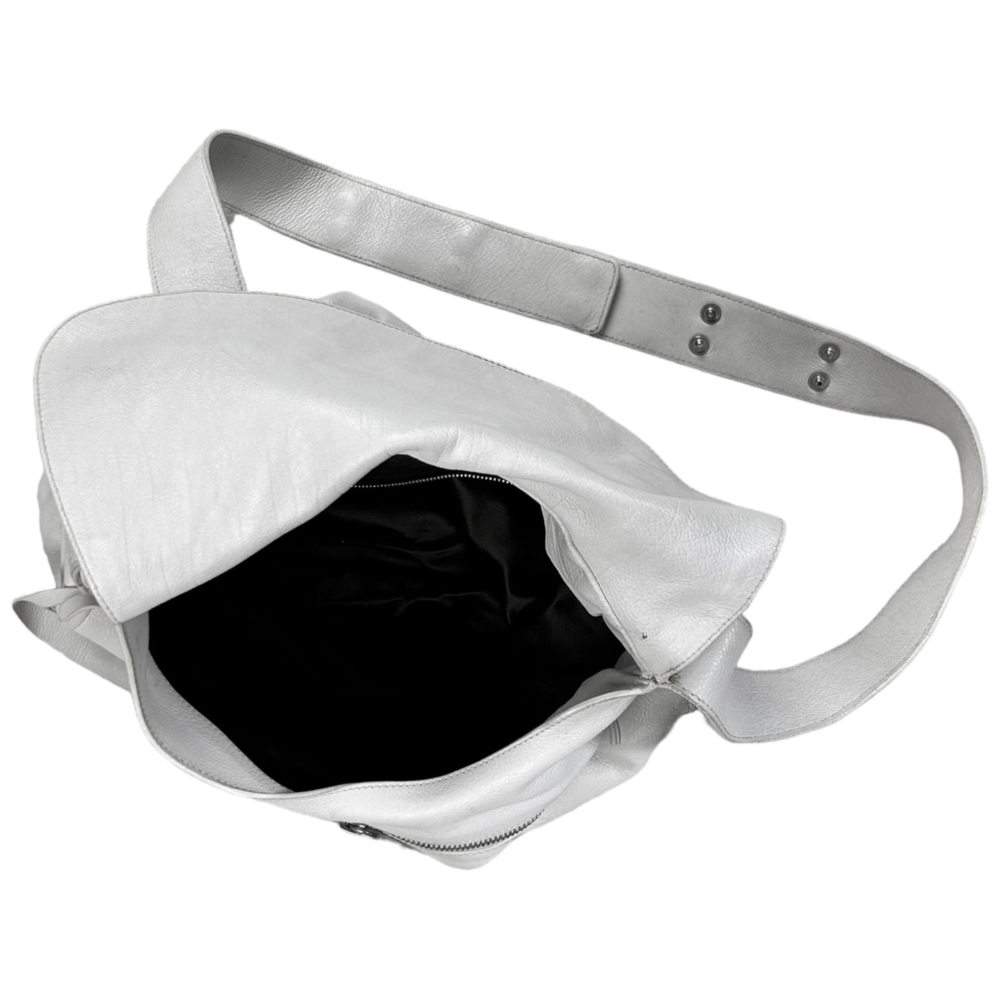 Jil Sander Snapped Strap Leather Flap Bag