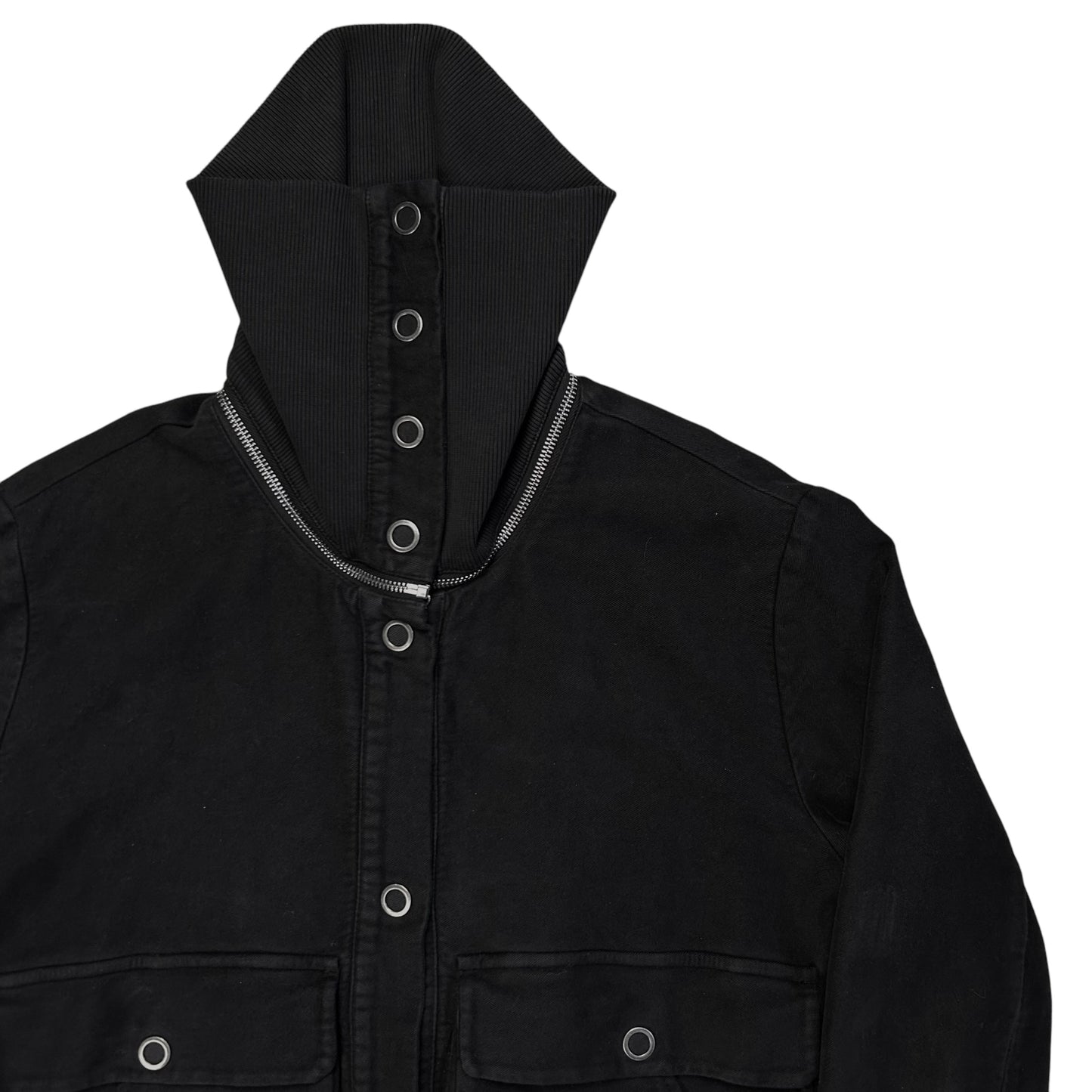 Maison Martin Margiela Zipped High Neck Snap Bomber Jacket - AW05