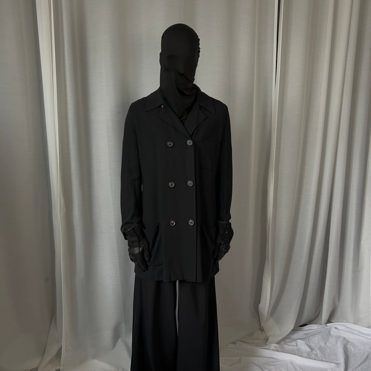 Ann Demeulemeester Double Breasted Fluid Rayon Coat - SS09