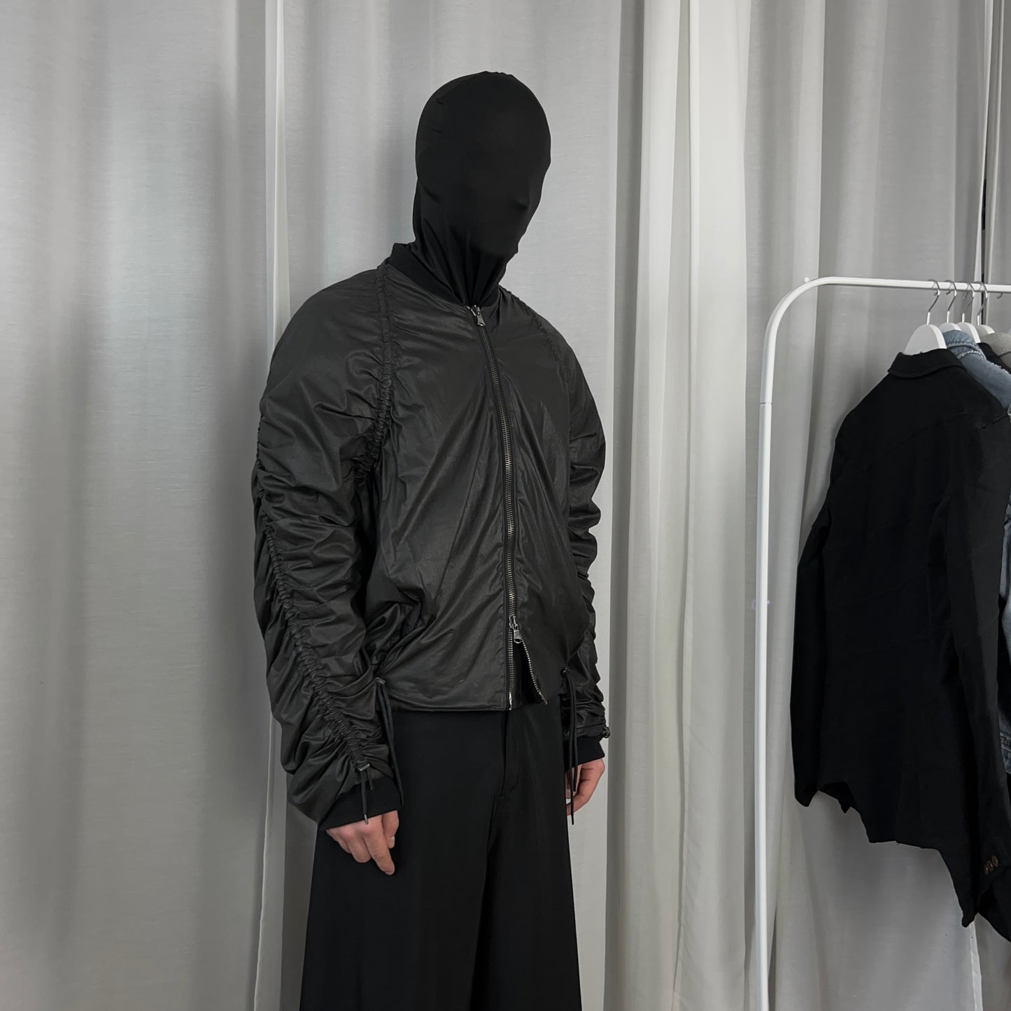 Y/Project Waxed Bondage String Sample Bomber Jacket - AW14