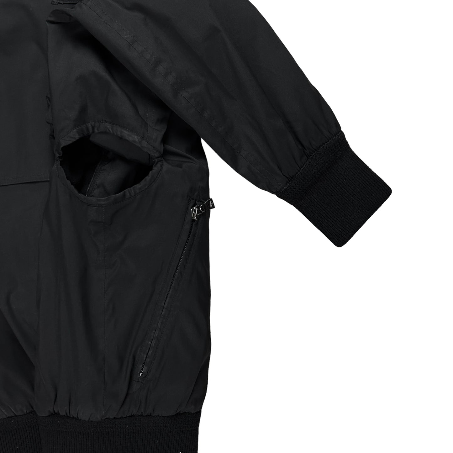 Prada Chest Layered Utility Flight Jacket