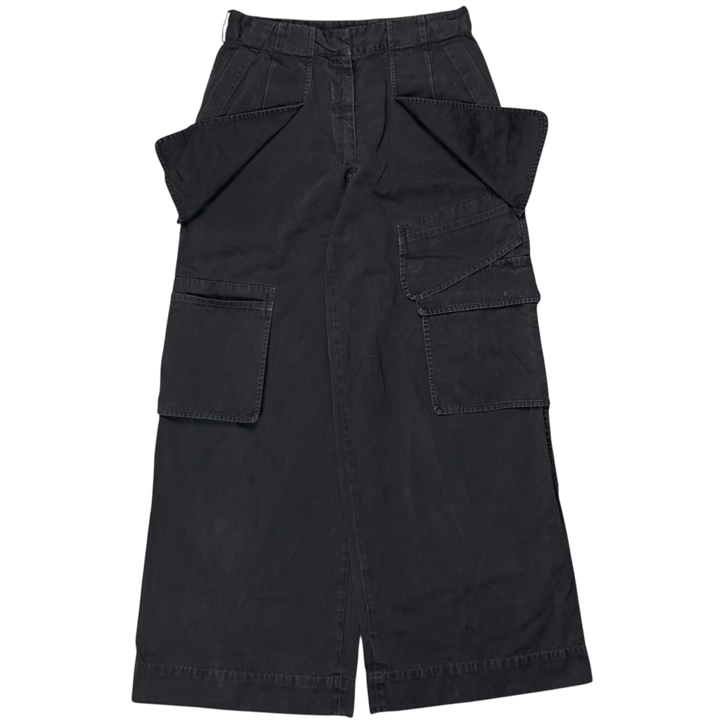 Dries Van Noten Wide Asymmetric Multi Cargo Pants