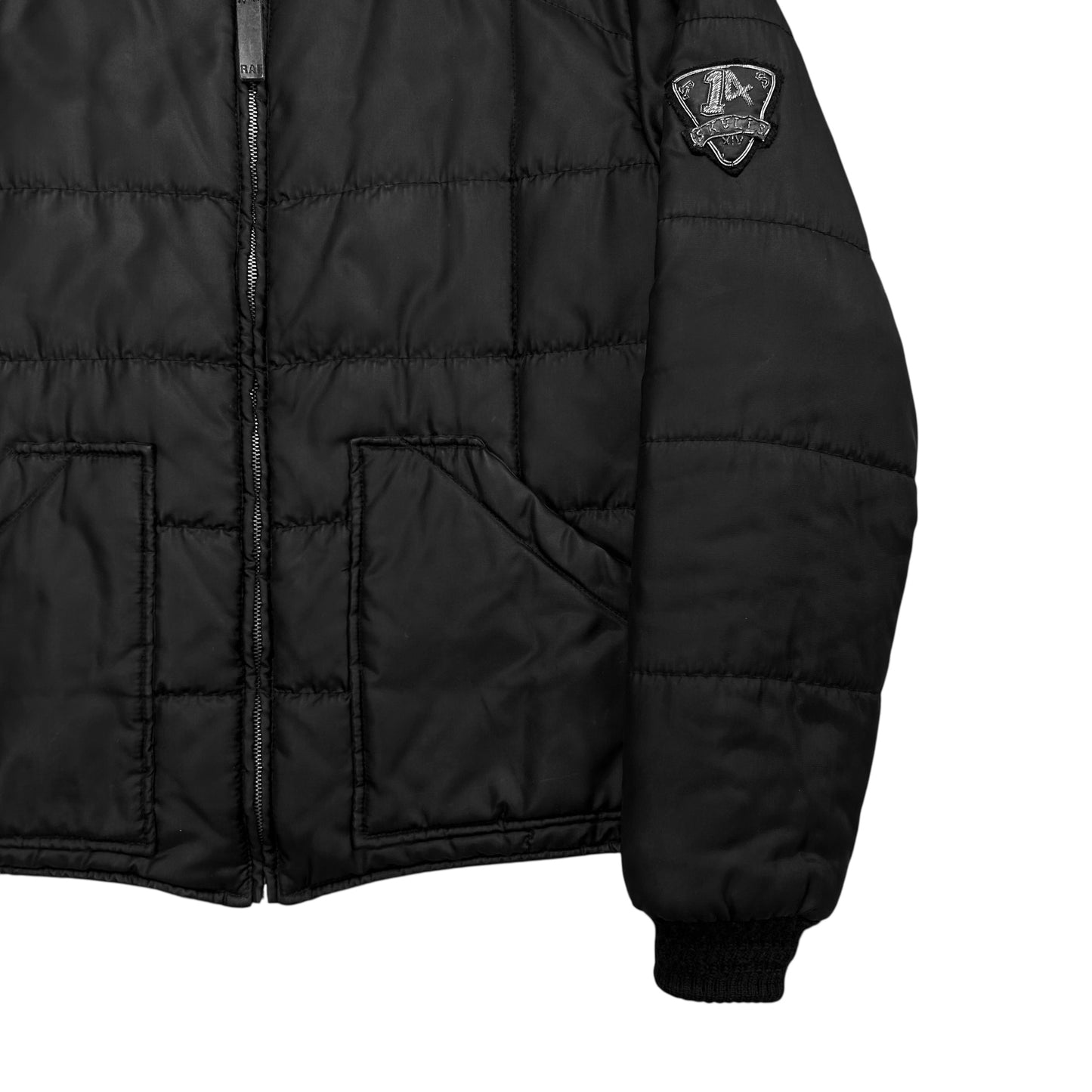 RAF by Raf Simons Sleeve Patch Quilted Bomber Jacket