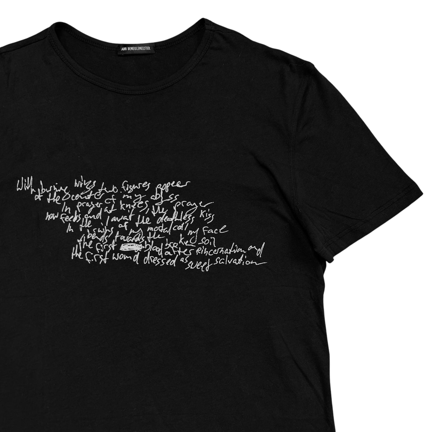 Ann Demeulemeester Poem Sample T-Shirt - SS24