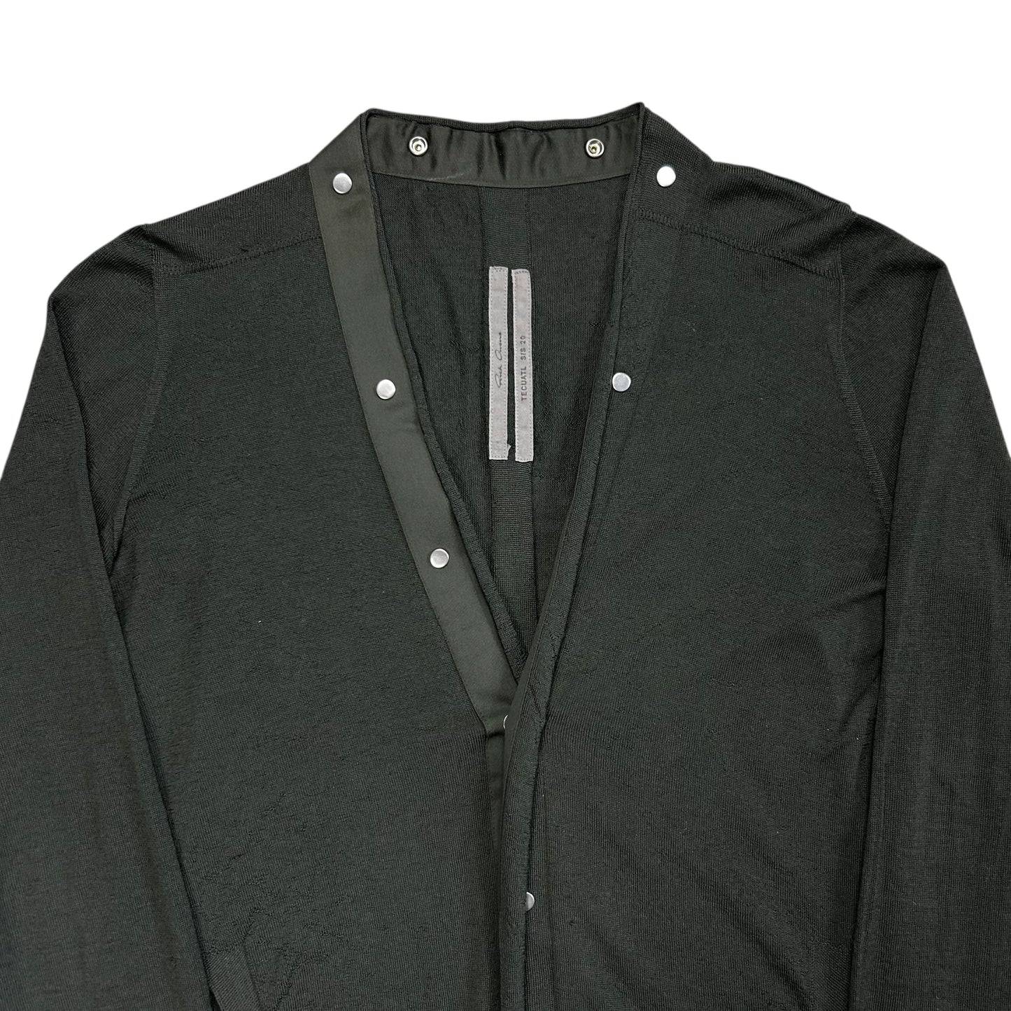 Rick Owens Cropped Larry Snap Cardigan - SS20