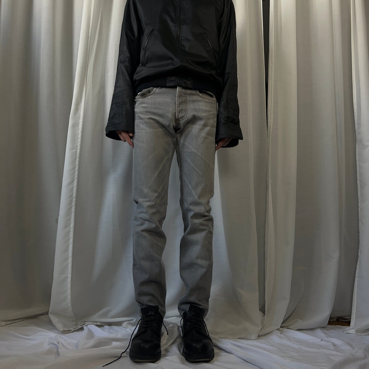 Dior Homme Stone Faded Whisker Skinny Jeans - AW05