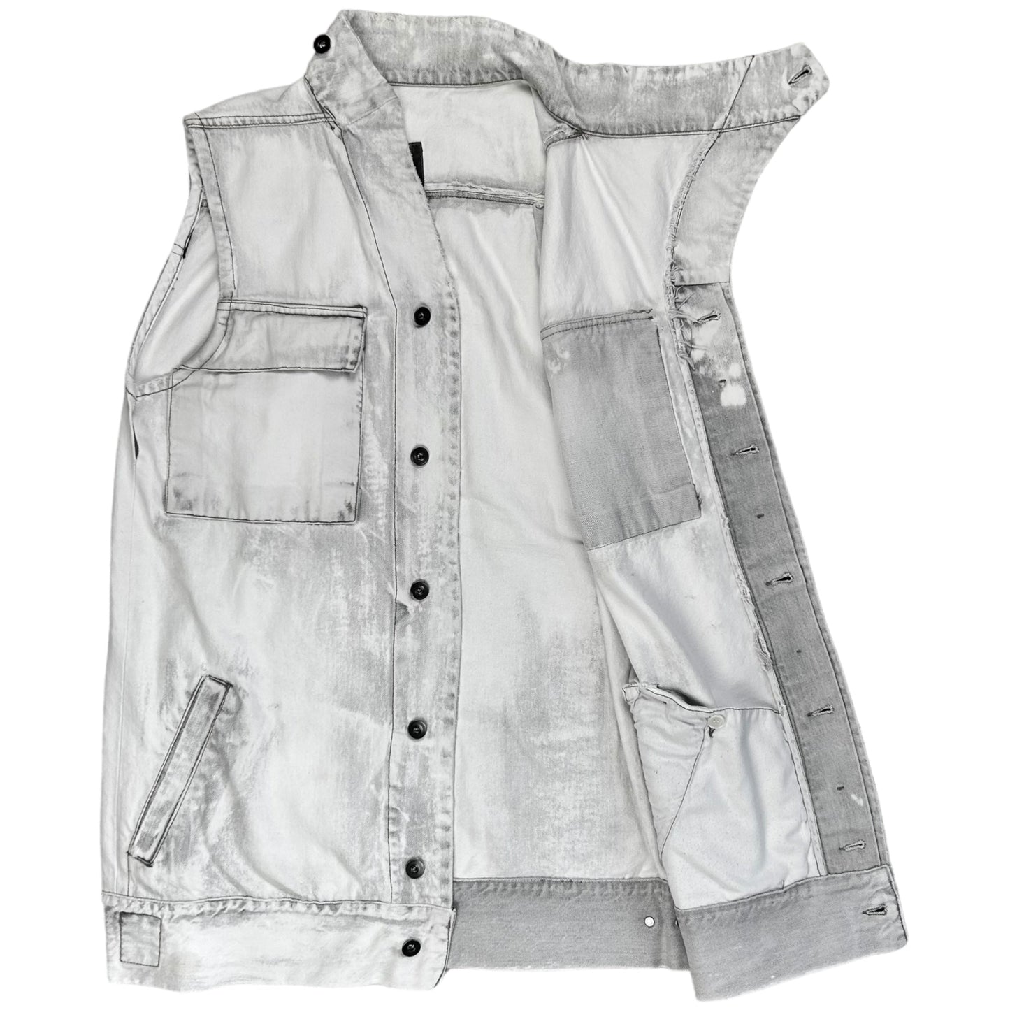 Rick Owens DRKSHDW Dyed Trucker Vest