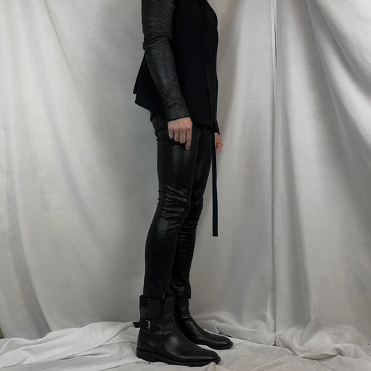 Ann Demeulemeester Waxed Glimmer Jeans - AW17