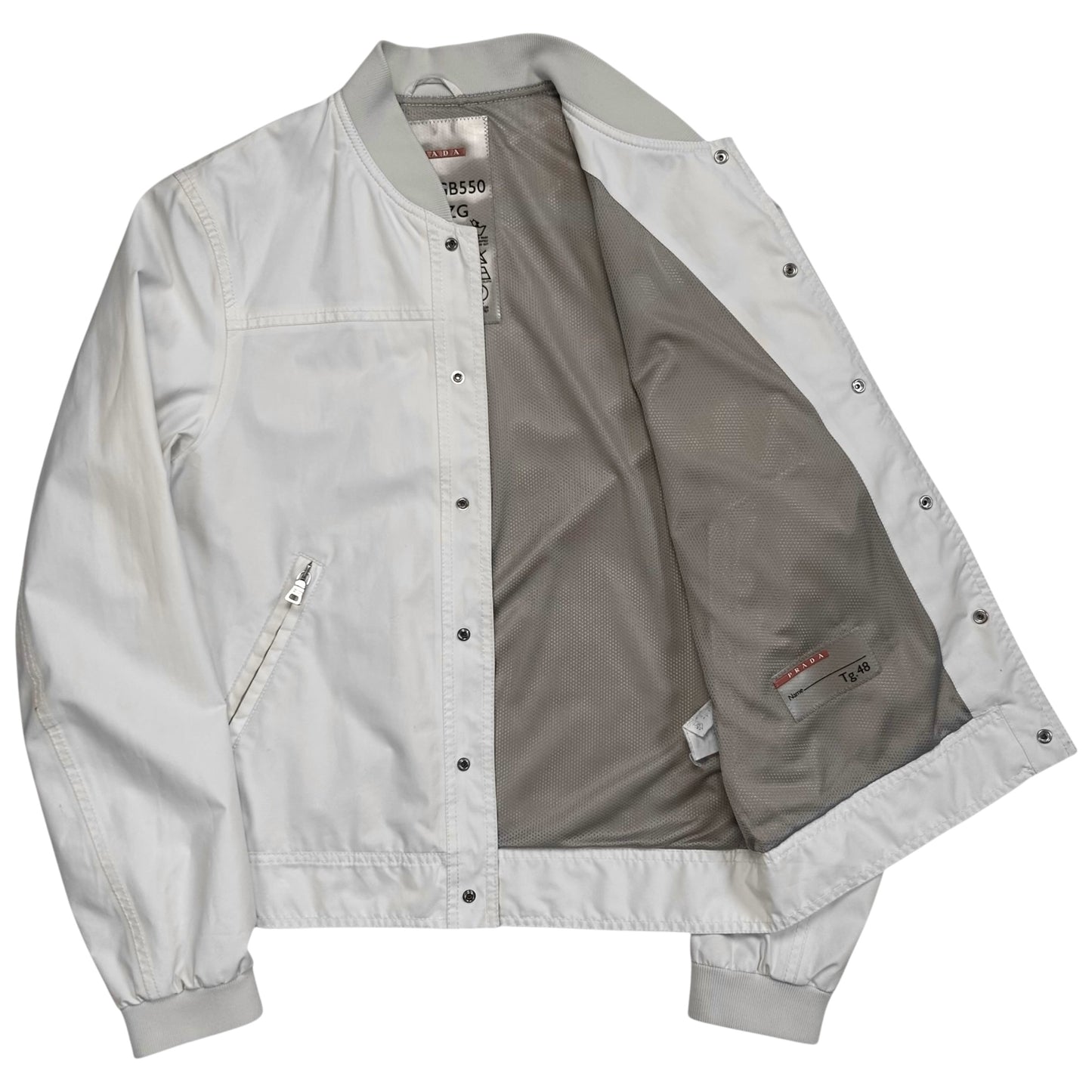 Prada Carabiner Snap Bomber Jacket