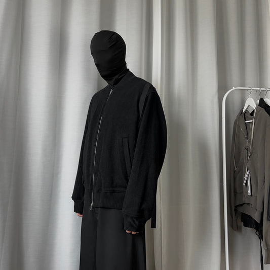 Helmut Lang Bondage Strap Wool Bomber Jacket - AW22