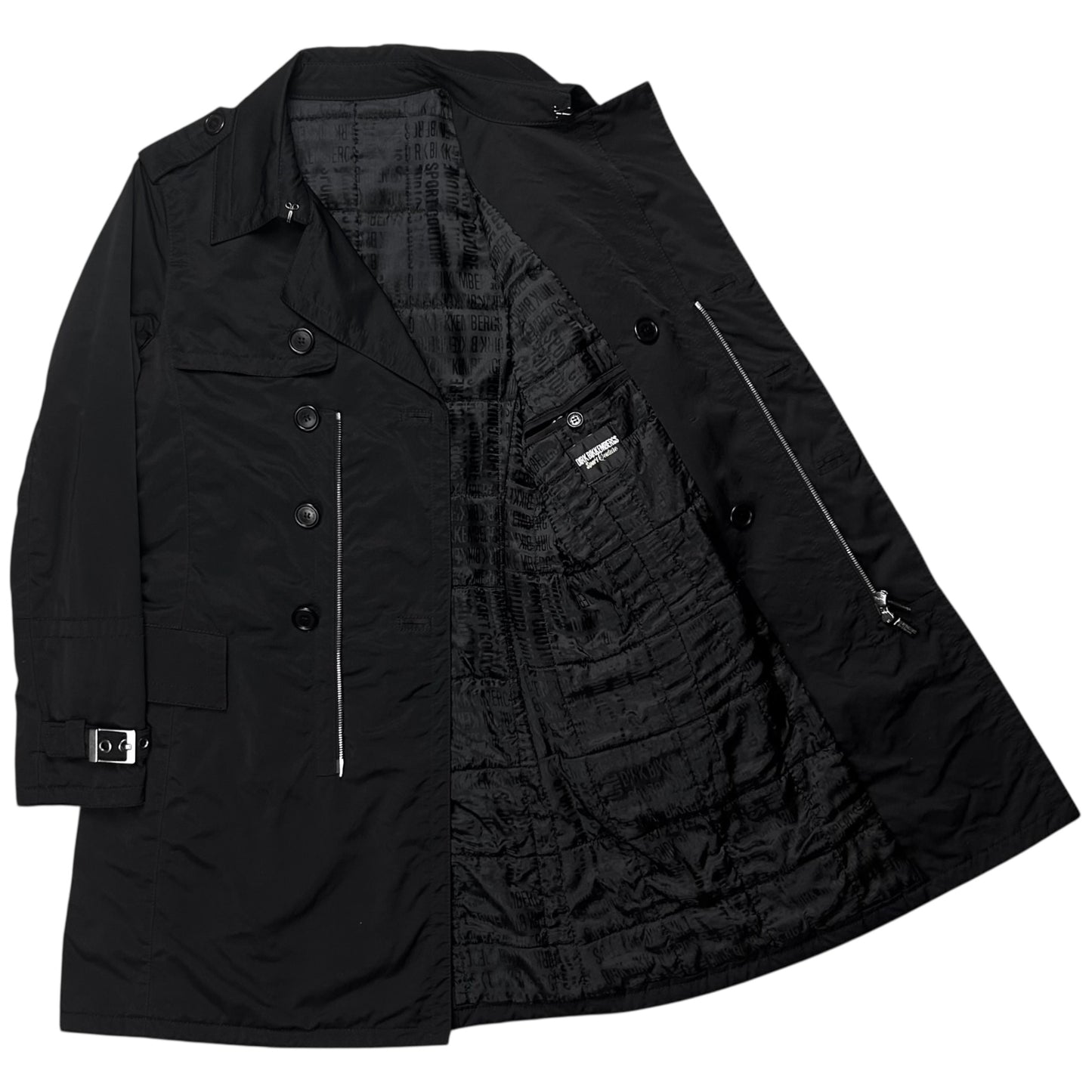 Dirk Bikkembergs Strapped Zip Trenchcoat