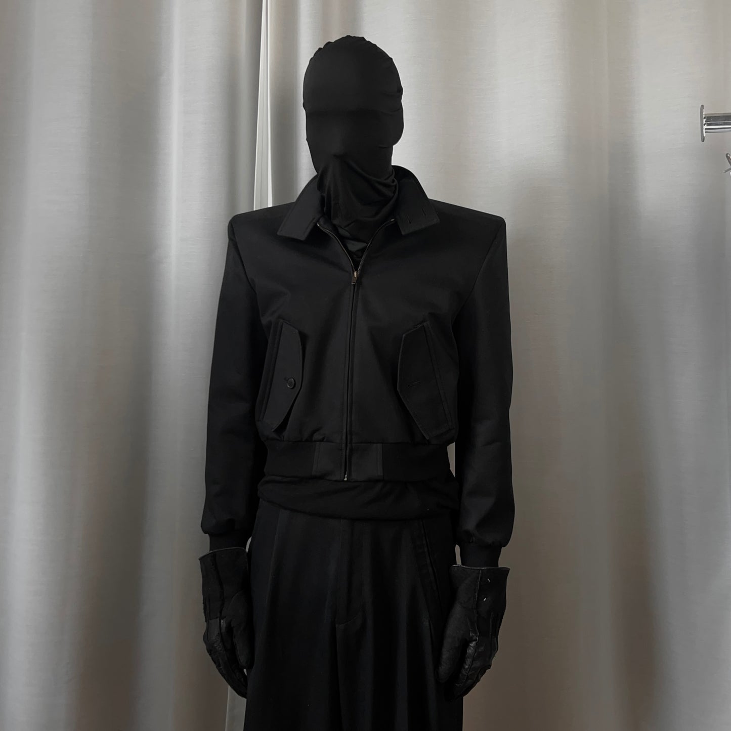 Balenciaga Cropped Flying Shoulders Harrington Jacket - SS17