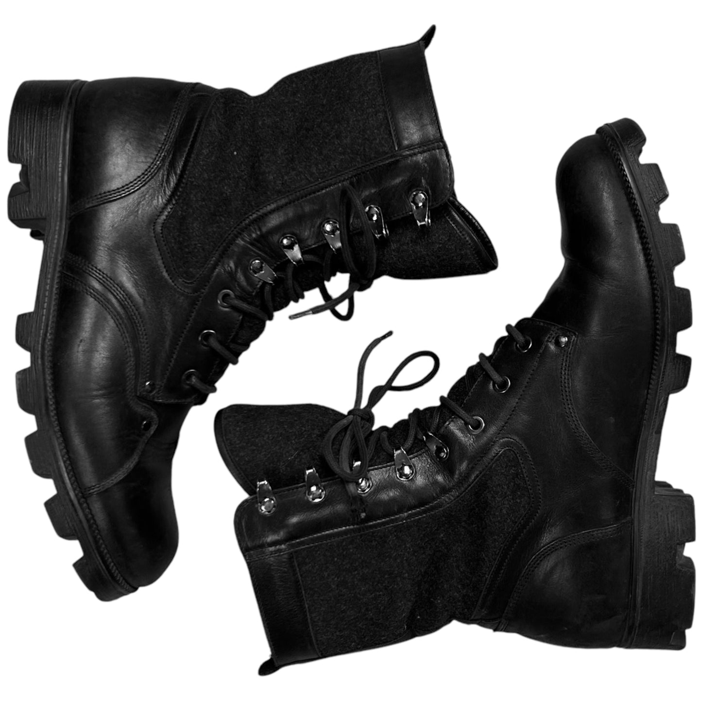 Maison Martin Margiela Stud Hook Combat Boots - AW14
