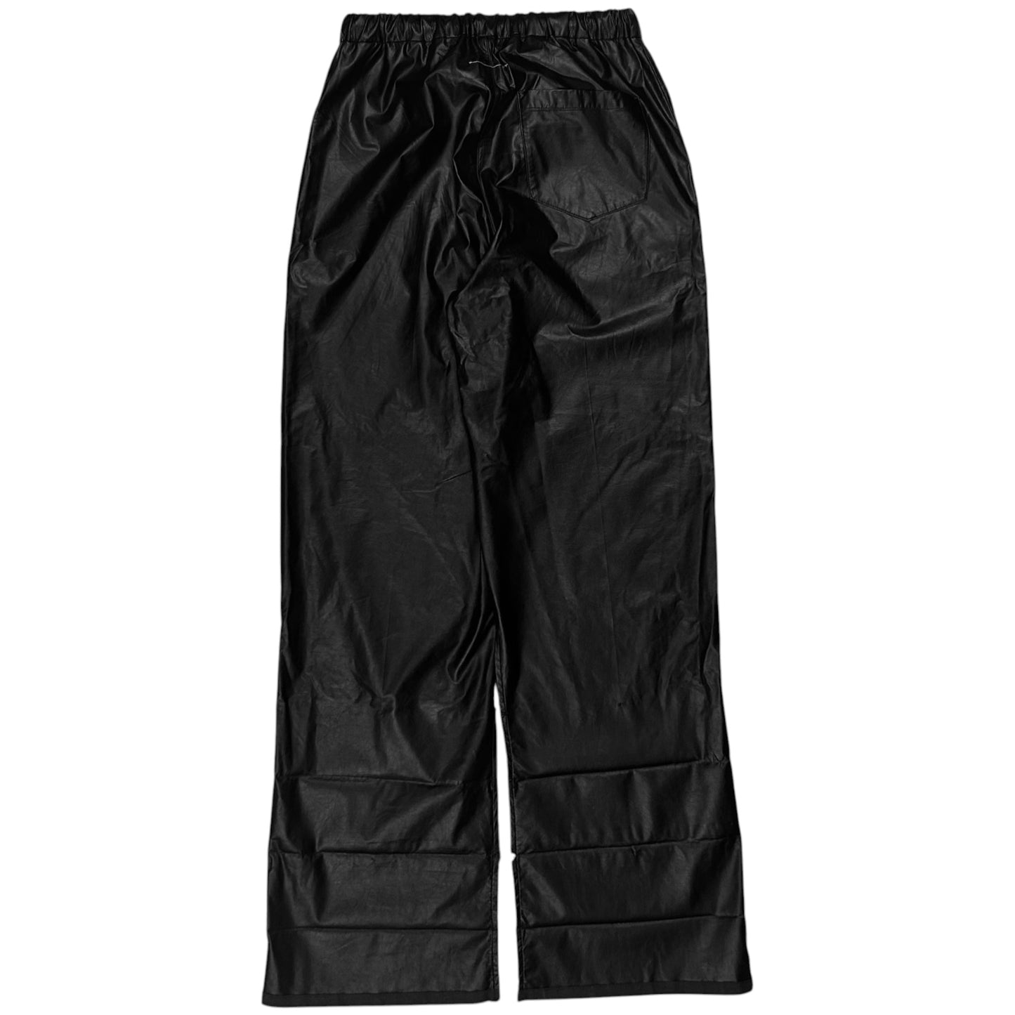 MM6 Maison Margiela Open Faux Leather Pants - AW22