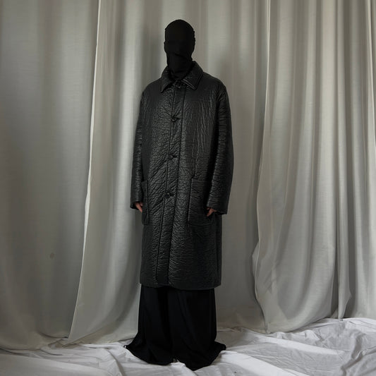 Walter Van Beirendonck Crinkle Faux Leather Coat - AW22