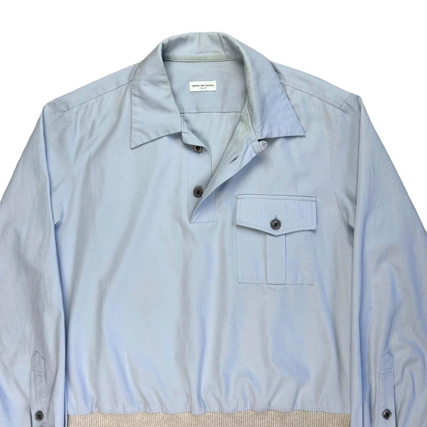 Dries Van Noten Rib Hem Hybrid Shirt - SS18