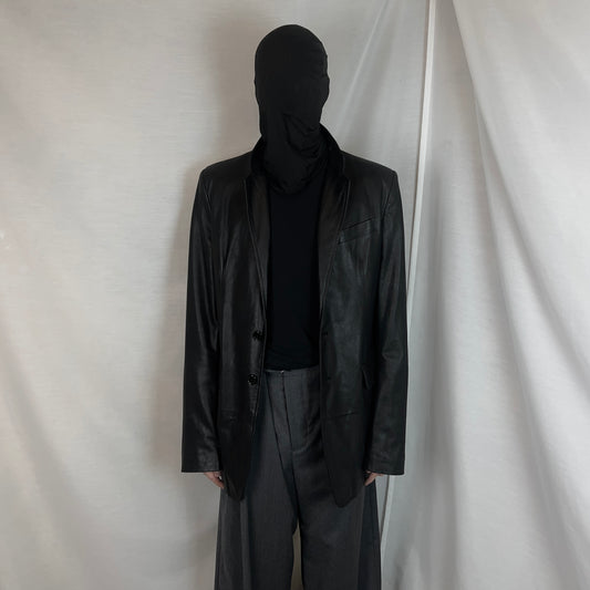 Ann Demeulemeester Leather Blazer