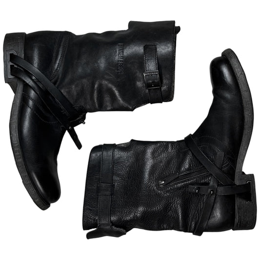 Dirk Bikkembergs Sherpa Lined B-Heel Harness Strap Boots