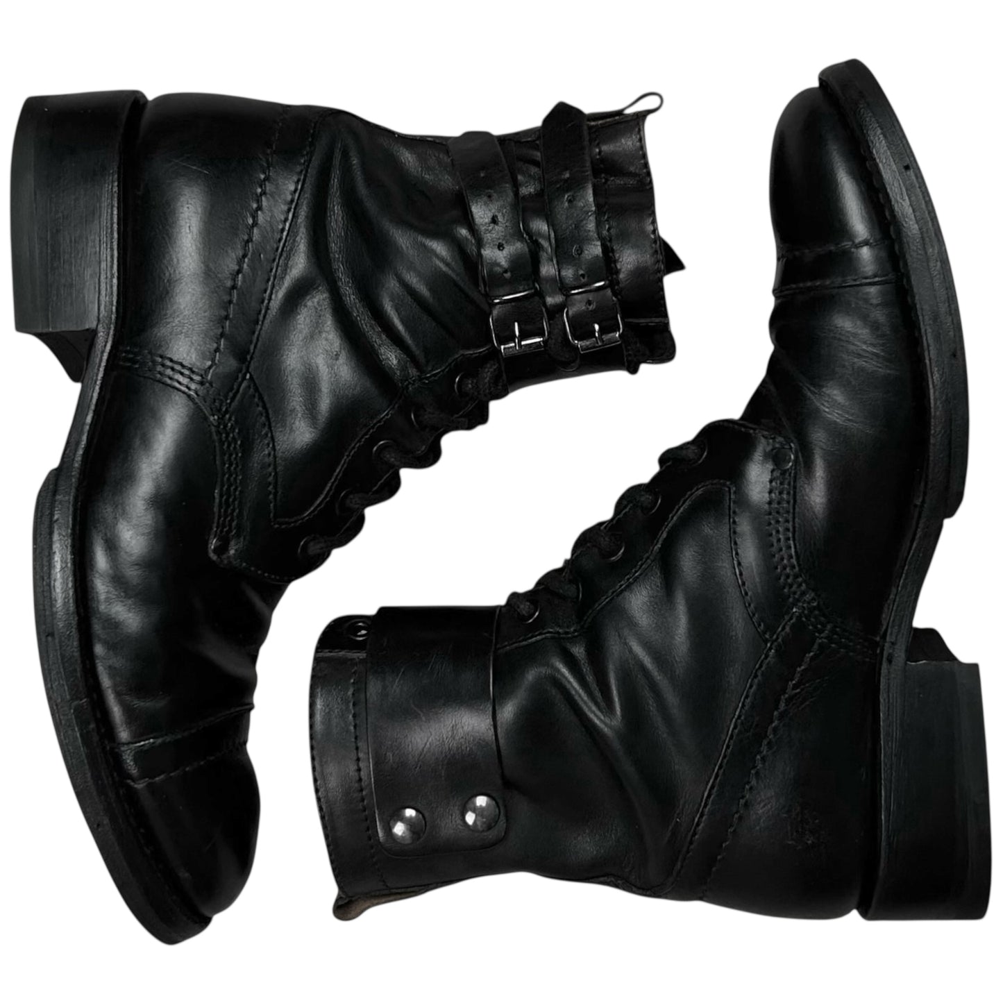 Dirk Bikkembergs Dual Belt Combat Boots