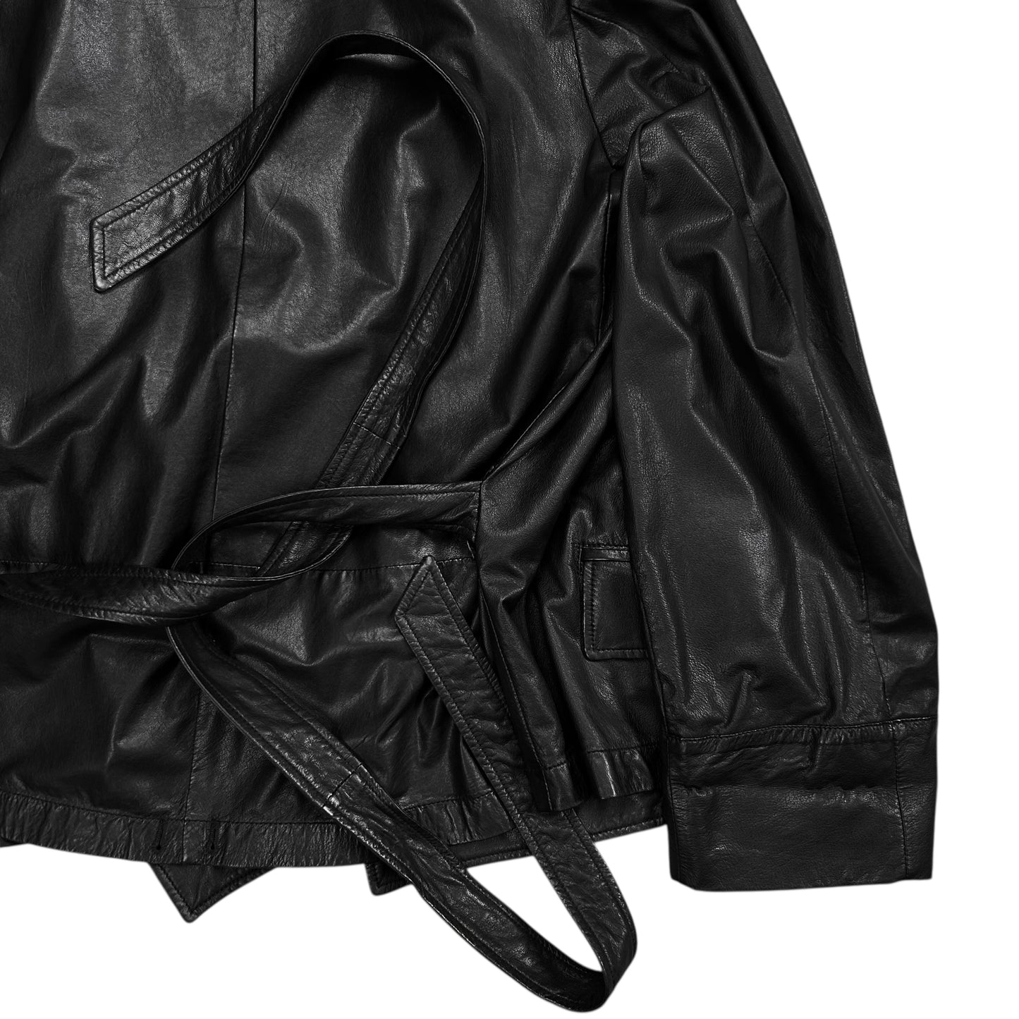 Ann Demeulemeester Bondage Multi Breasted Leather Jacket - AW10