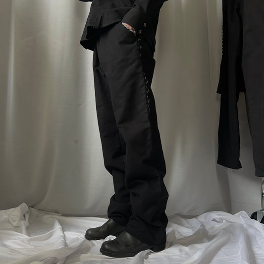 Namacheko Kean Stud Moleskin Trousers Black - AW24