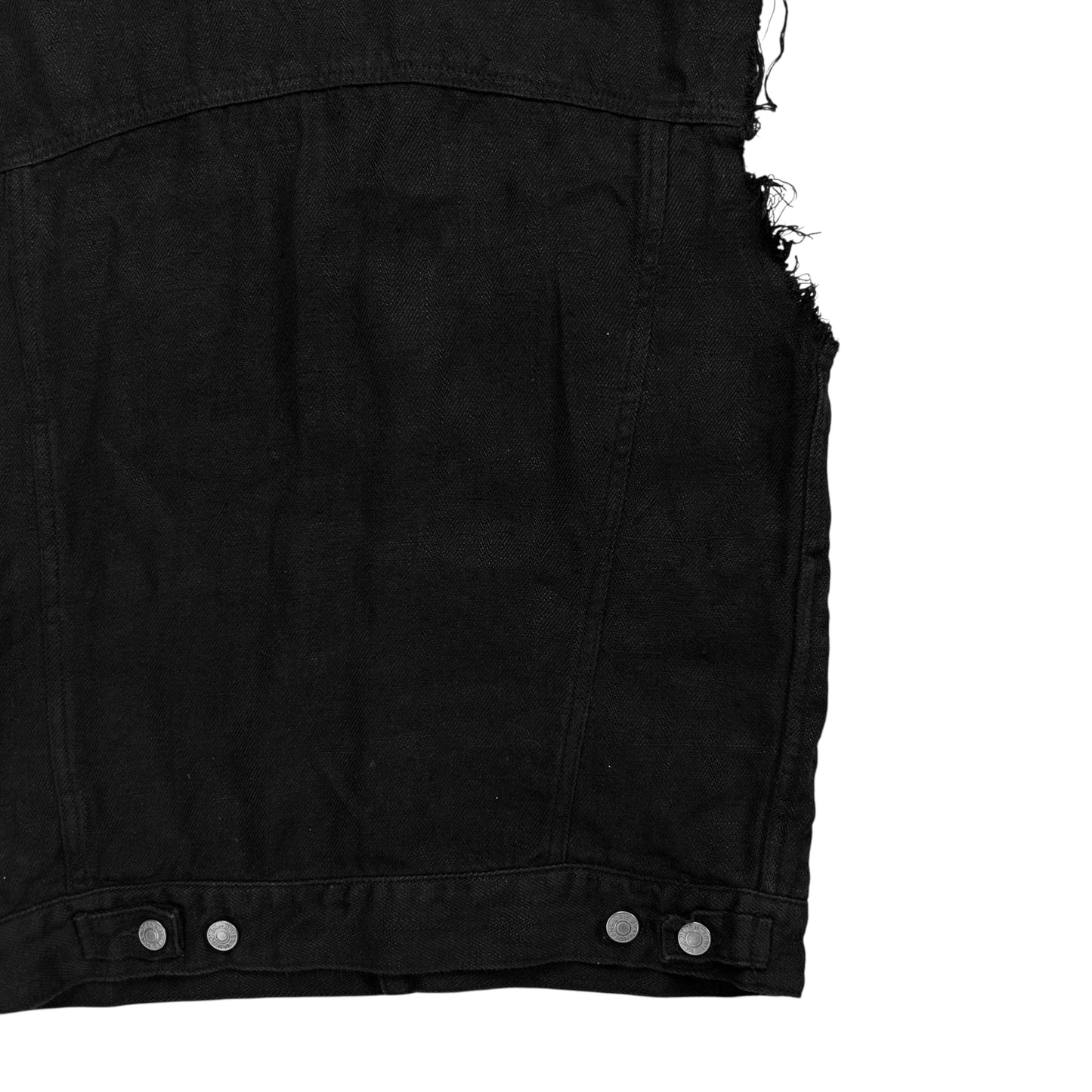 Dries Van Noten Distressed Trucker Vest