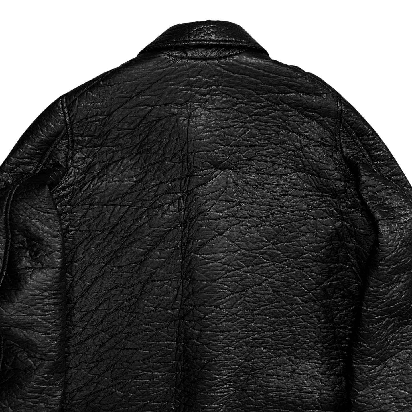 Walter Van Beirendonck Crinkle Faux Leather Coat - AW22