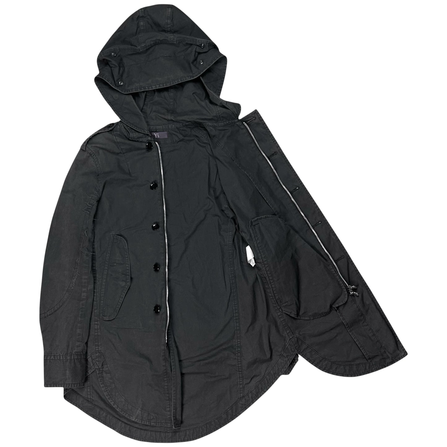 Y’s by Yohji Yamamoto Distressed Hooded Field Jacket - AW04