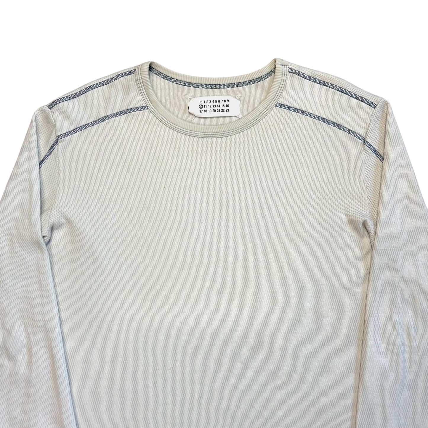 Maison Martin Margiela Contrast Stitch Waffle Sweater - SS04