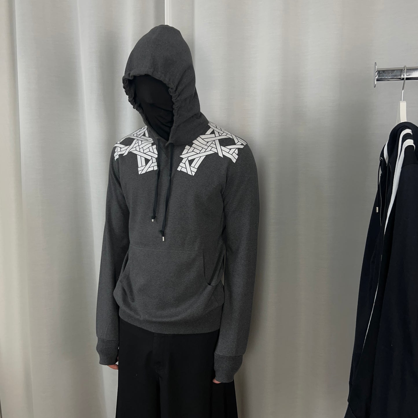 Dior Homme Nordic Pattern Shoulder Print Hoodie - SS08