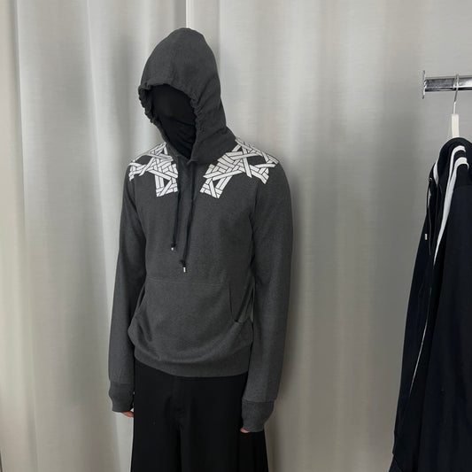 Dior Homme Nordic Pattern Shoulder Print Hoodie - SS08