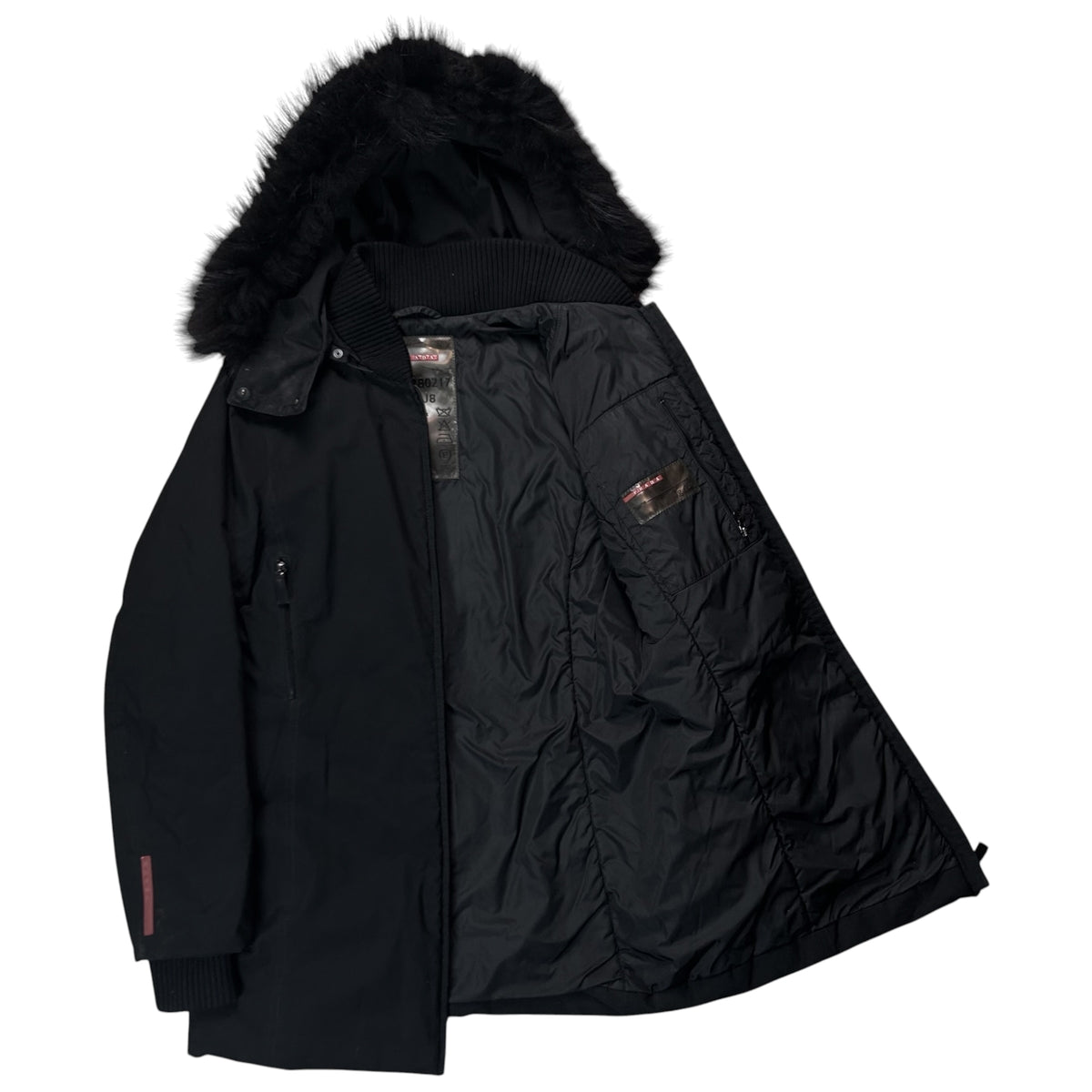 Prada Raccoon Fur Hood Parka - 2000s