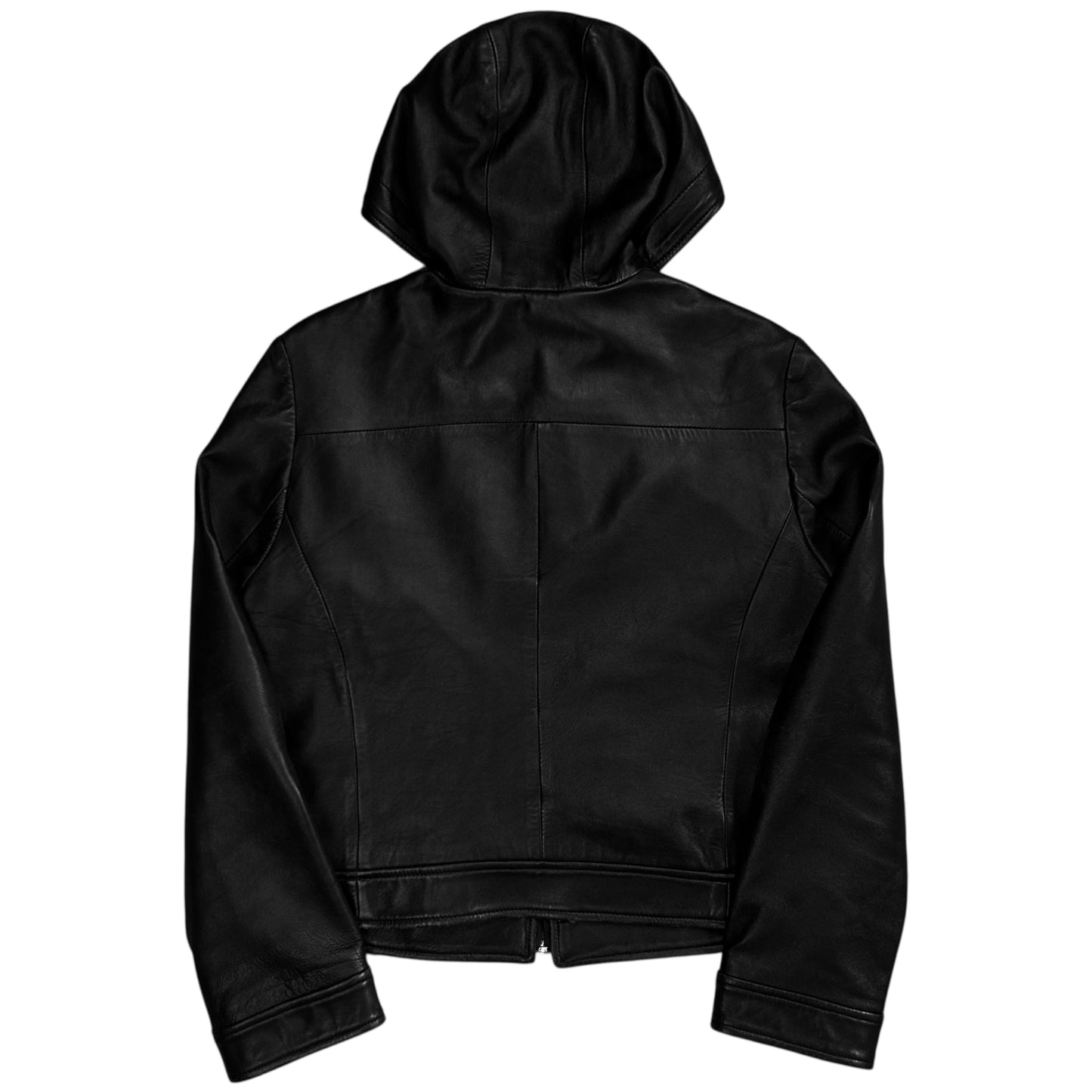 Dirk Bikkembergs Leather Zip Hoodie
