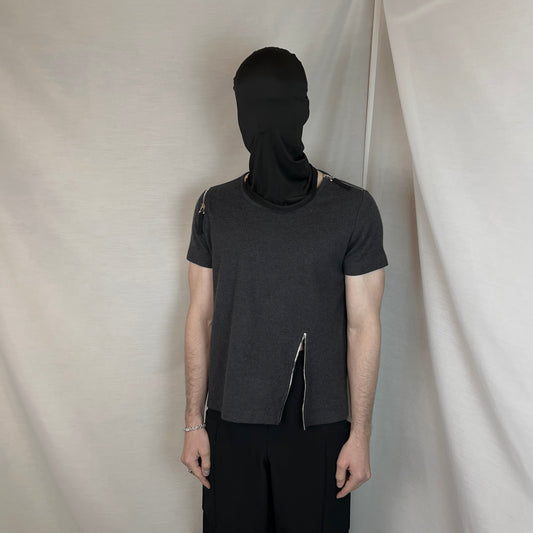 Dries Van Noten Multi Zip Wool T-Shirt - AW14