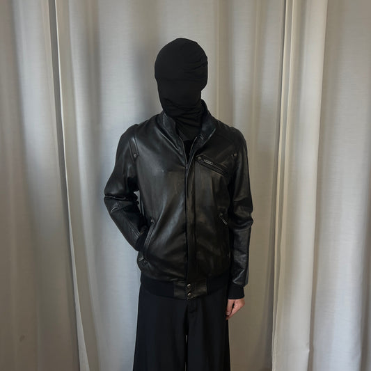 Givenchy Eyelet Stud Leather Bomber Jacket - AW13