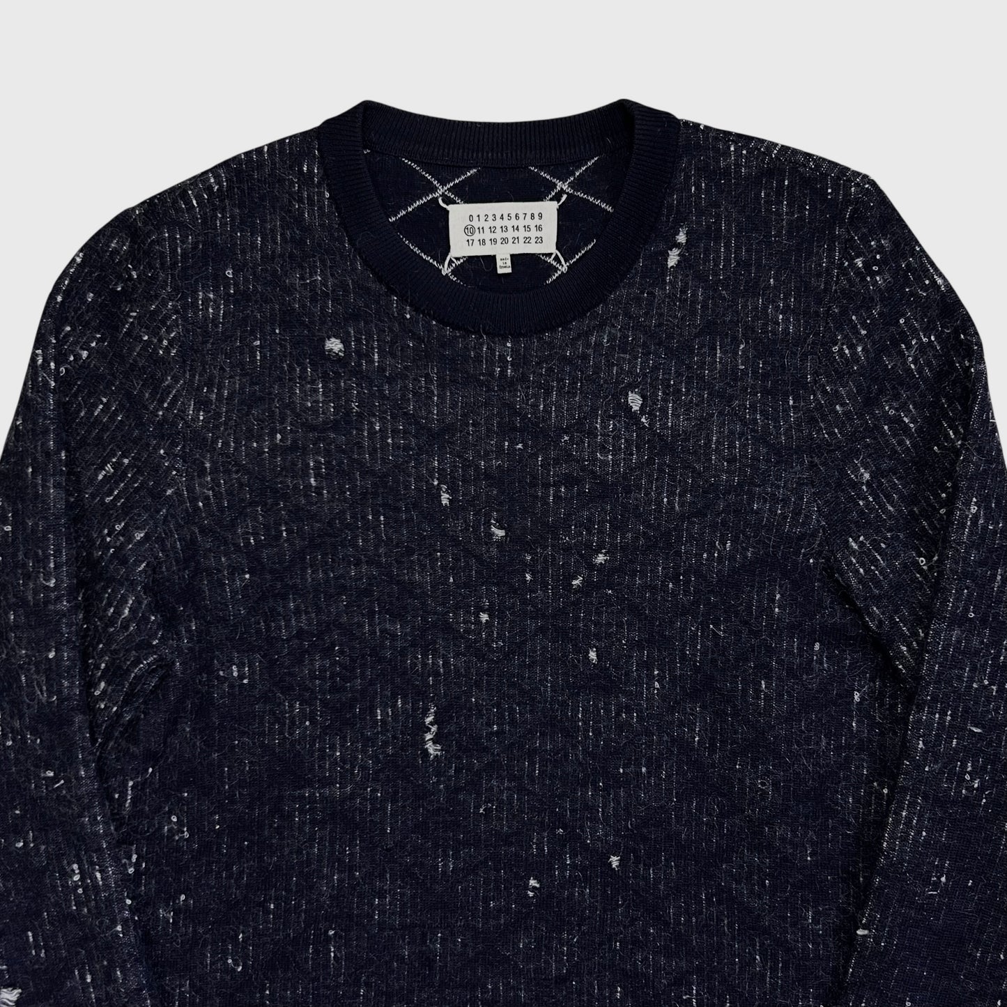 Maison Martin Margiela Speckled Distress Mohair Sweater - AW14