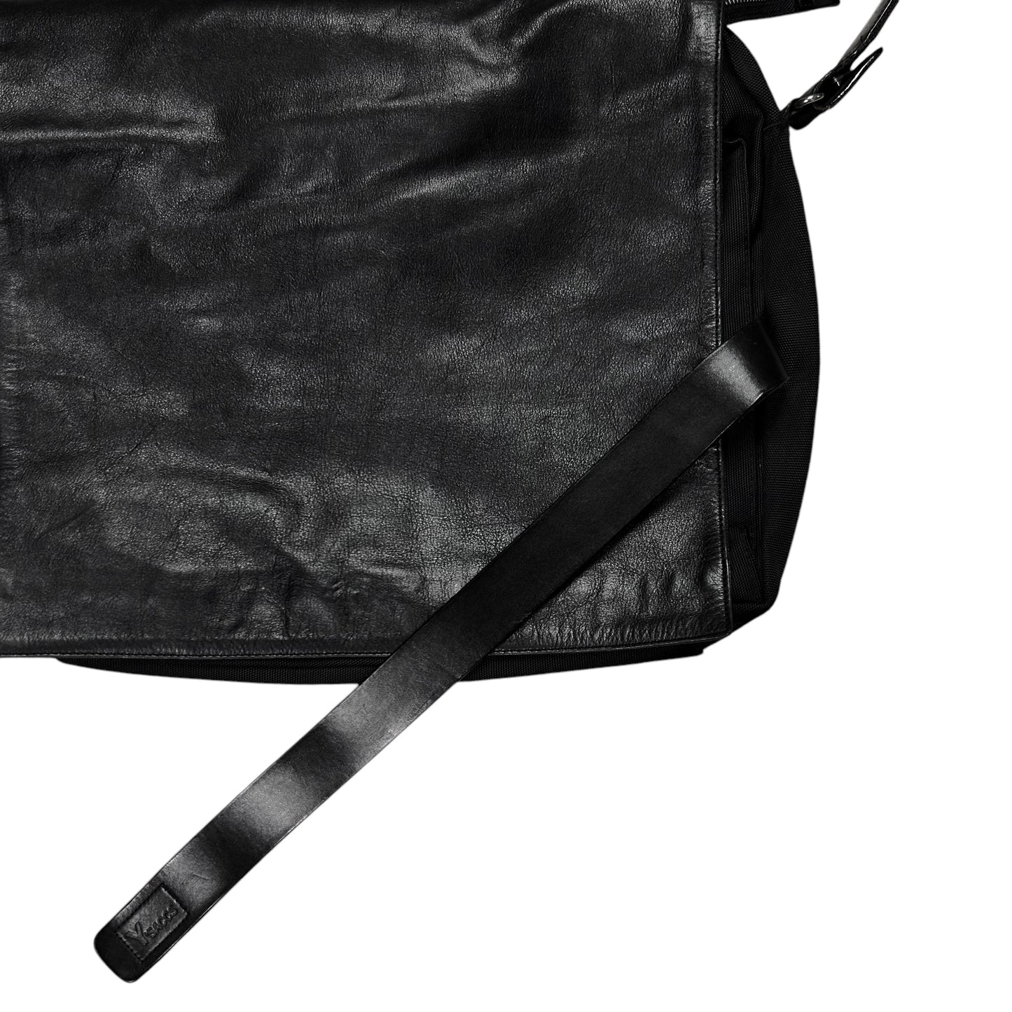 Y’Saccs Yohji Yamamoto Leather Strapped Flap Bag