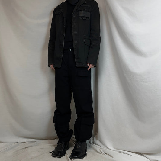 RAF by Raf Simons Parachute Cargo Wool Pants - AW09