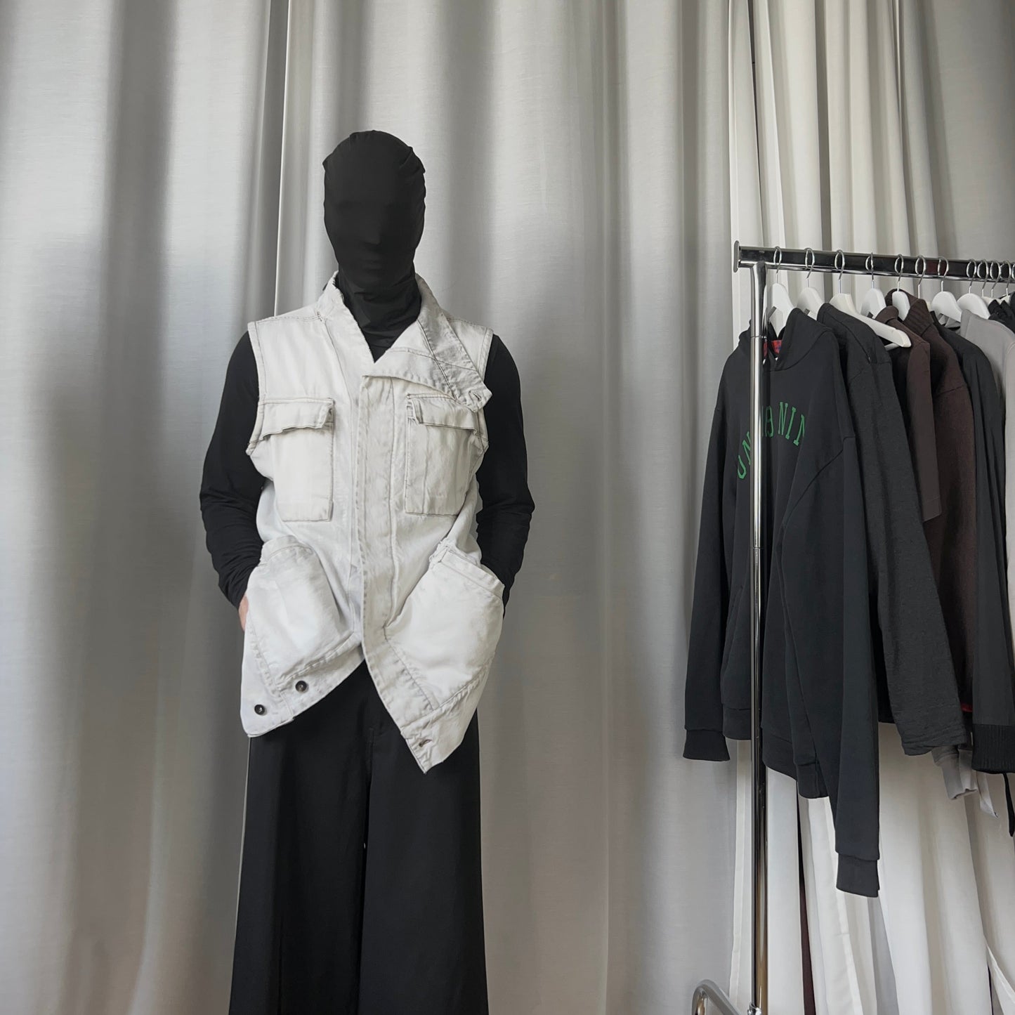 Rick Owens DRKSHDW Dyed Trucker Vest