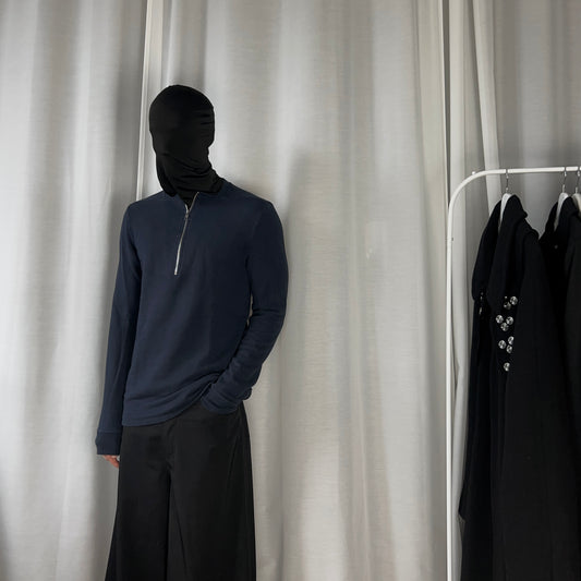 Maison Martin Margiela Deconstructed Half Zip Sweater - SS11