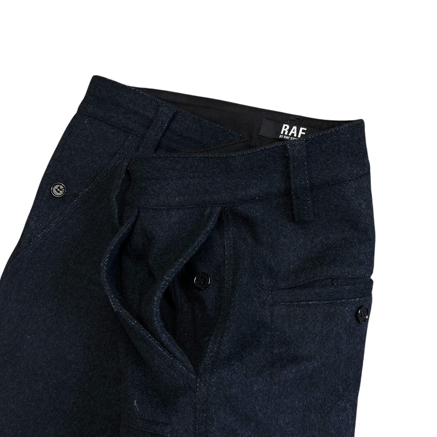 RAF by Raf Simons Cargo Pocket Wool Pants - AW08