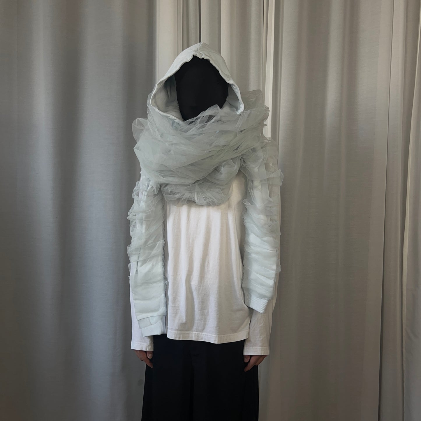 Y/Project Tulle Wrapped Hoodie - AW17
