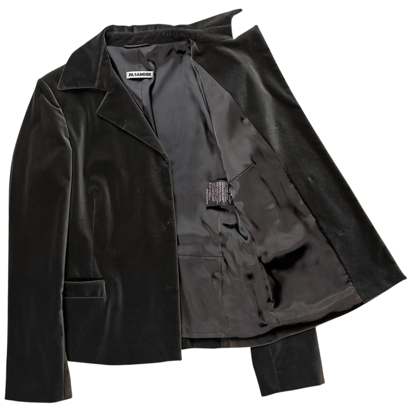 Jil Sander by Raf Simons Velour Snap Blazer - 00s