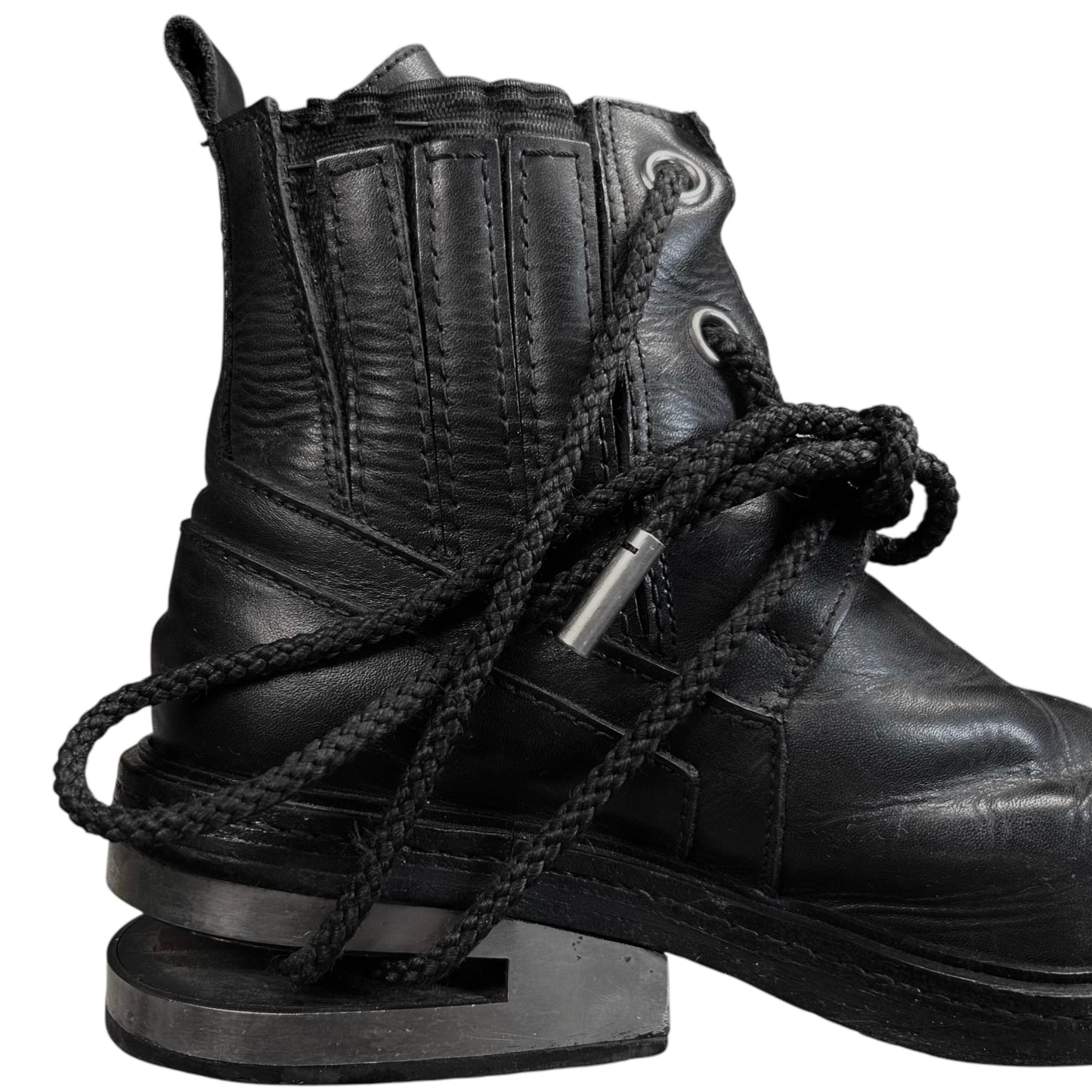 Dirk Bikkembergs Laced Eyelet Metal Heel Boots - AW96