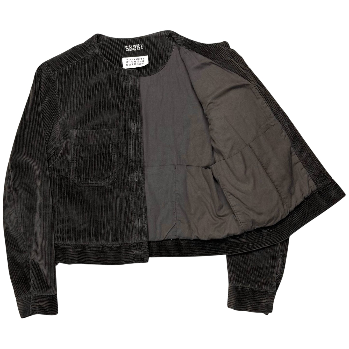 Maison Martin Margiela Collarless Corduroy Bomber Jacket - AW01