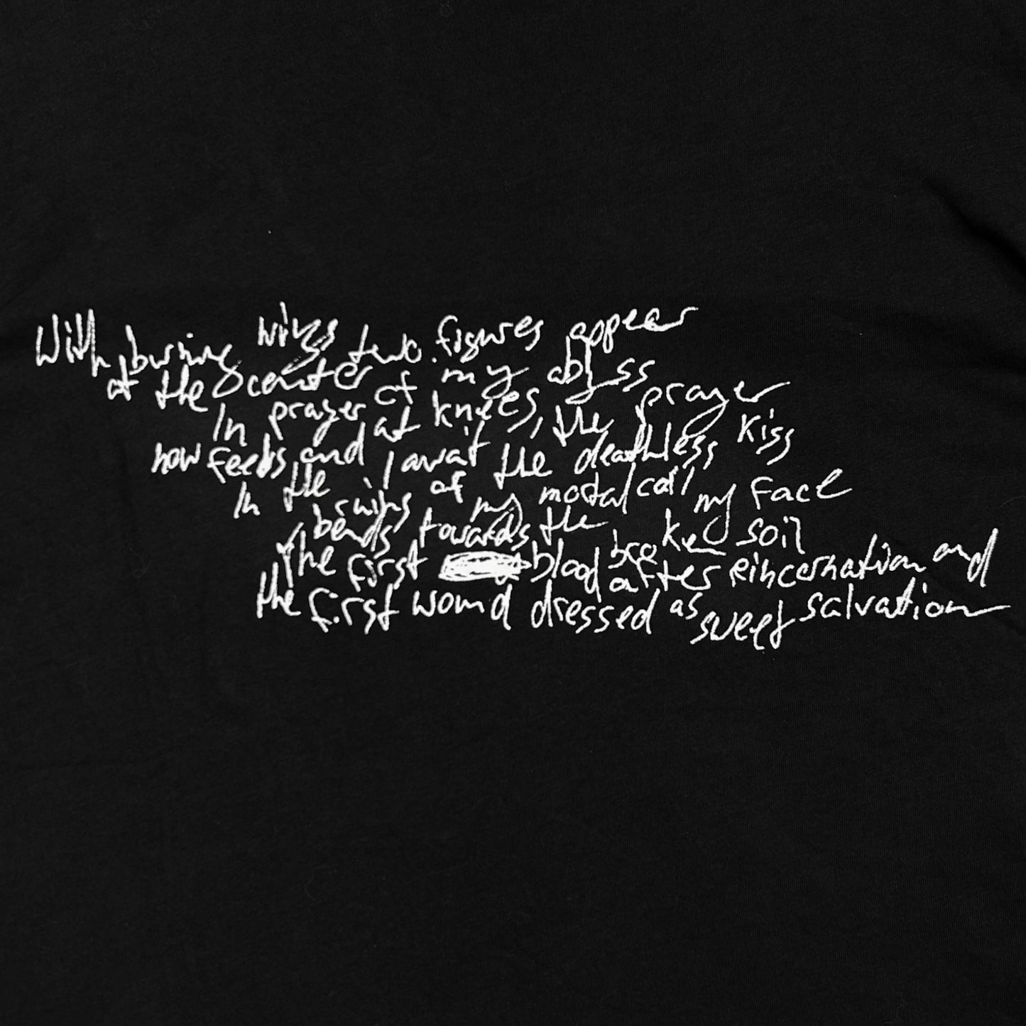 Ann Demeulemeester Poem Sample T-Shirt - SS24