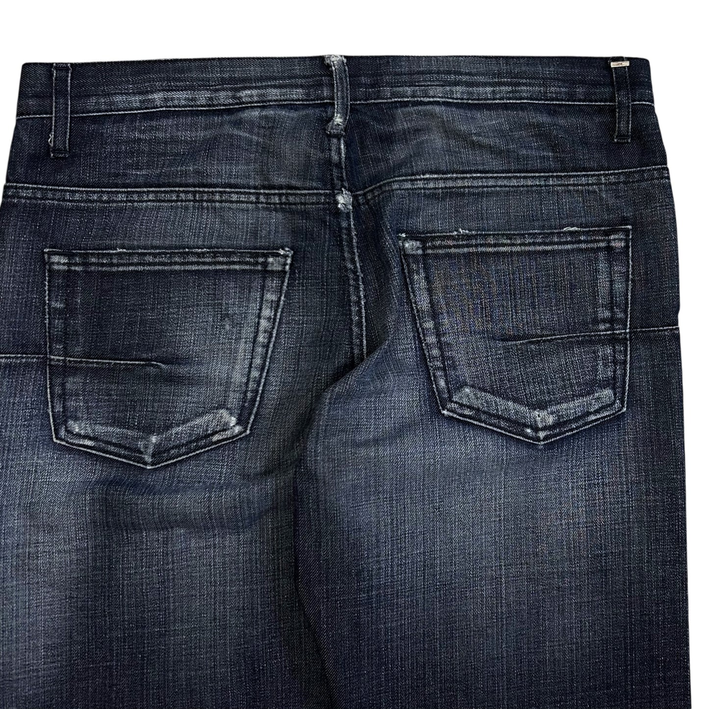 Dior Homme Distressed Indigo Slim Jeans - AW05