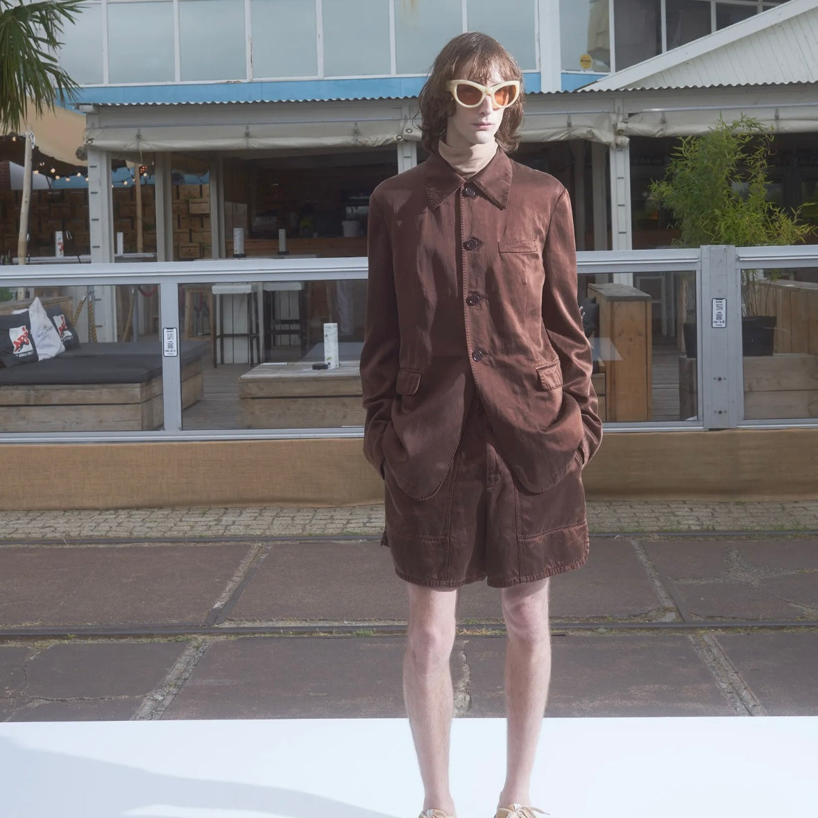 Dries Van Noten Gleaming Cupro Sample Blazer
